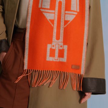 オレンジ - レディス, スカーフ、ショール&マフラー, カシミア オレンジ - レディス, スカーフ、ショール&マフラー, カシミア